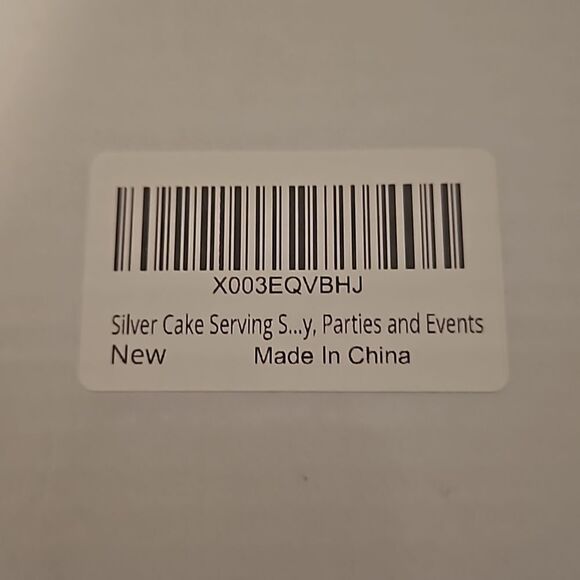 SILVER Cake serving Party and events New - Picture 2 of 4